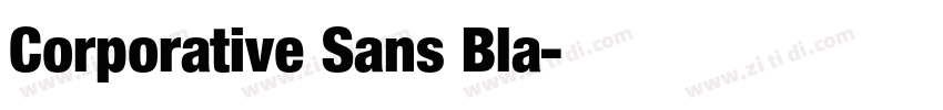 Corporative Sans Bla字体转换